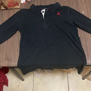 Black and red Jordan collard shirt/polos shirt real Jordan shirt design on back